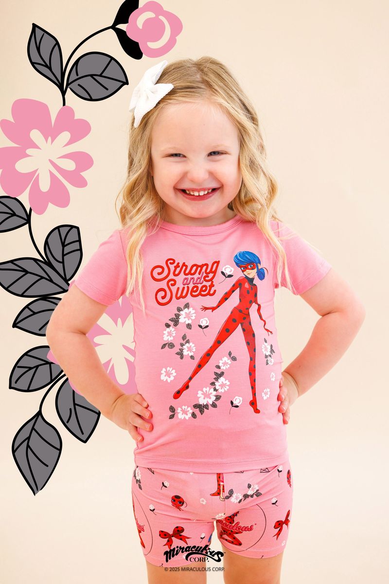 Birdie Bean Miraculous Sweet Trend Bamboo Viscose Short Sleeve and Shorts Pajama Set