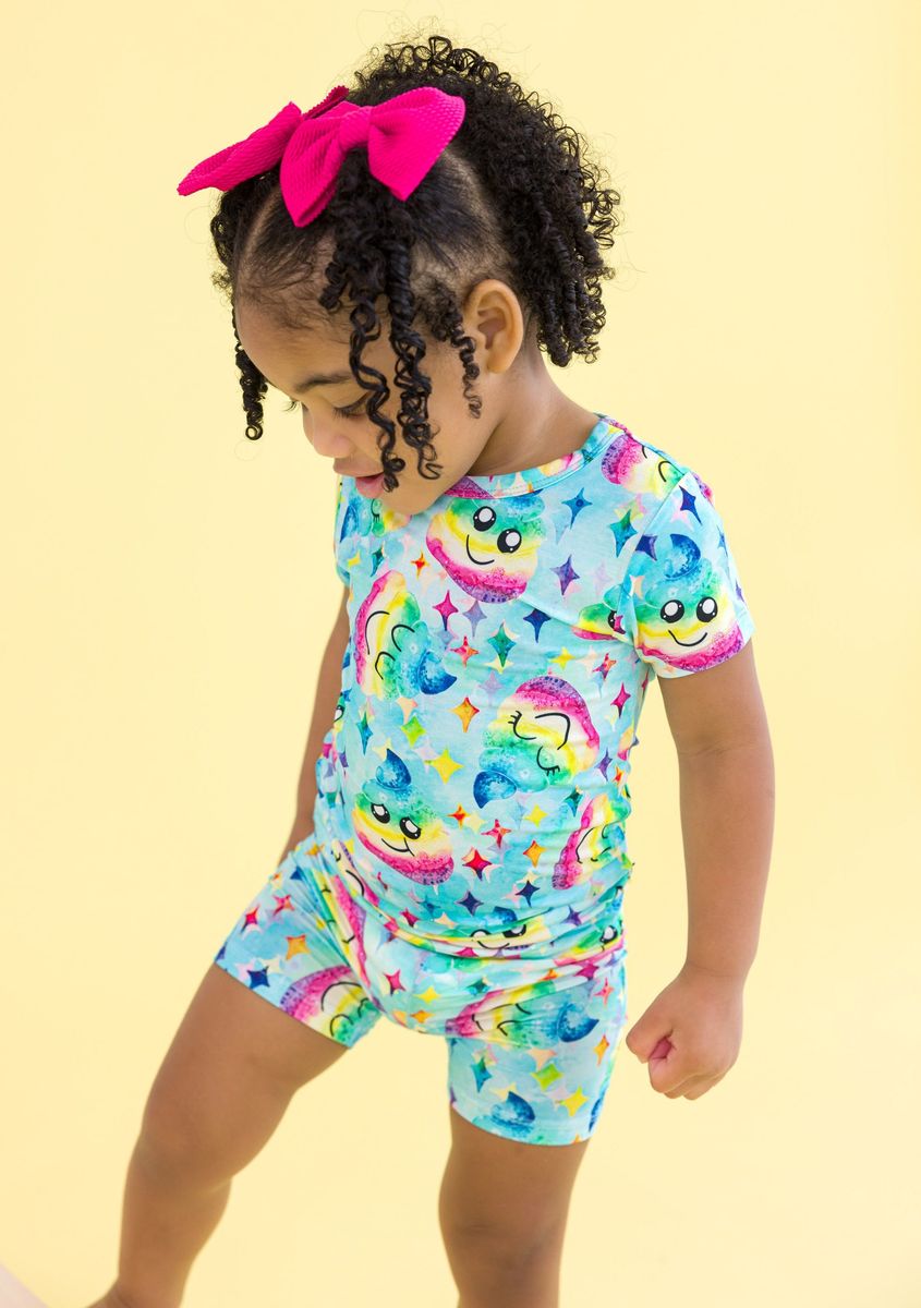 Birdie Bean Johnny Bamboo Viscose Short Sleeve And Shorts Pajama Set