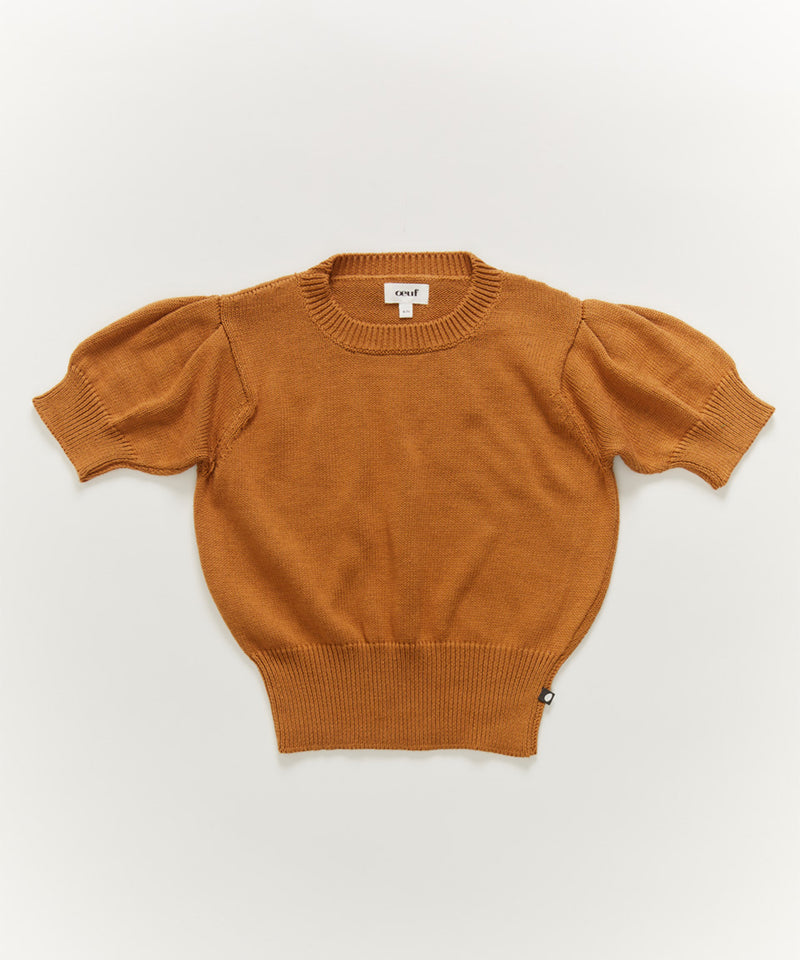 Oeuf Puffy Sleeve Sweater in Biscuit Oeuf Puffy Sleeve Sweater in Biscuit