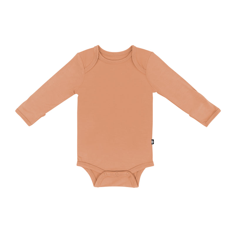 Kyte BABY Long Sleeve Bodysuit in Apricot Kyte BABY Long Sleeve Bodysuit in Apricot