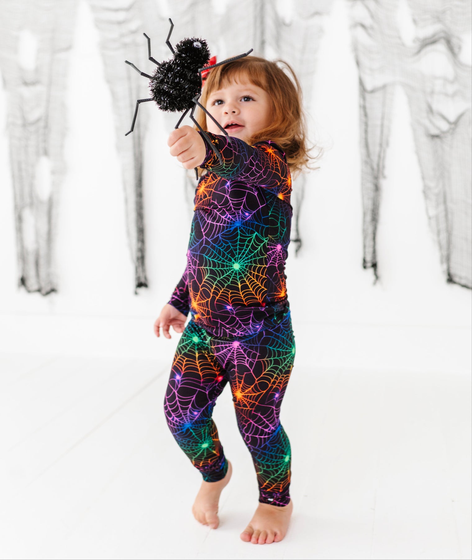 Birdie Bean Neon Webs Bamboo Viscose Pajama Set