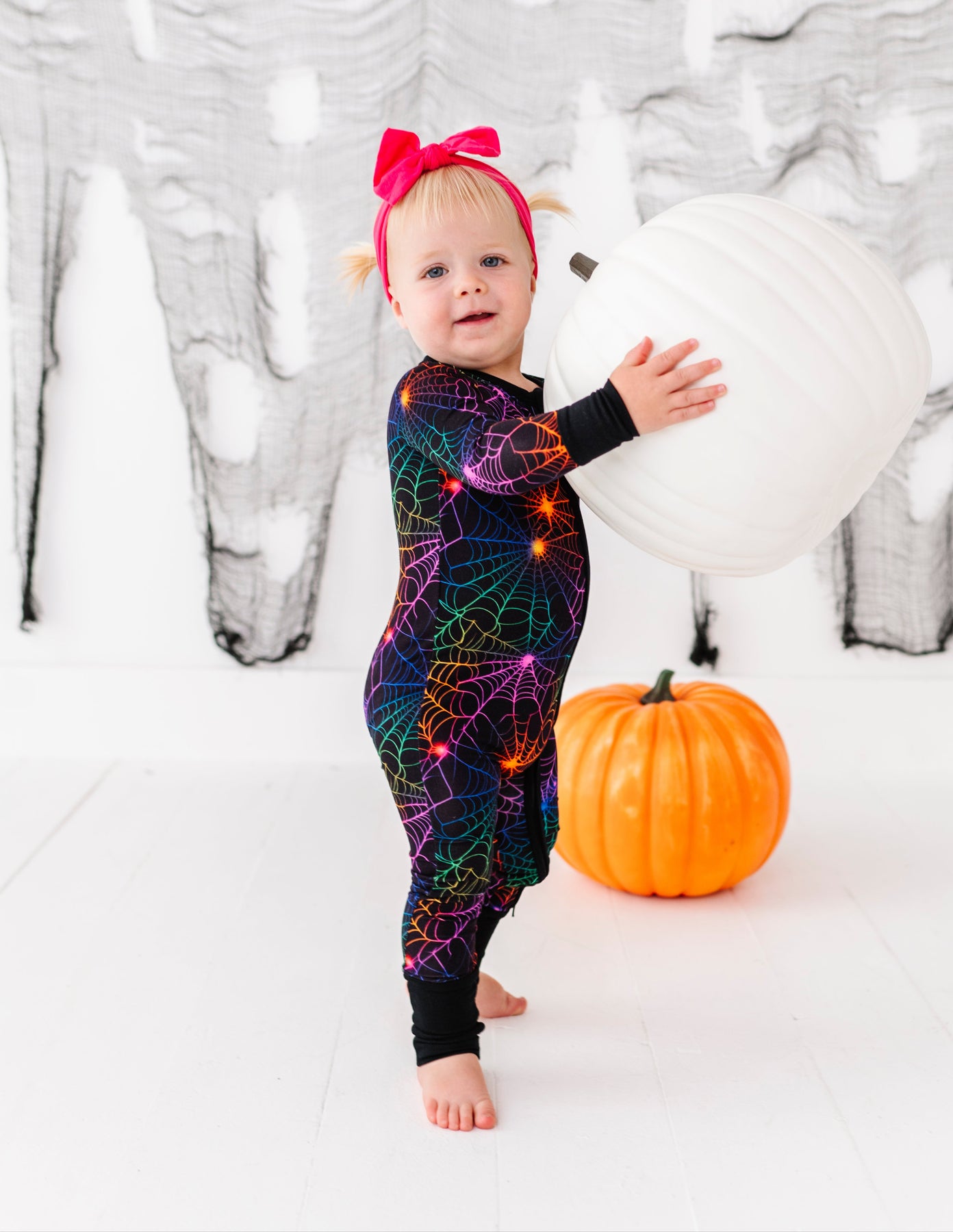 Birdie Bean Neon Webs Bamboo Viscose Convertible Romper