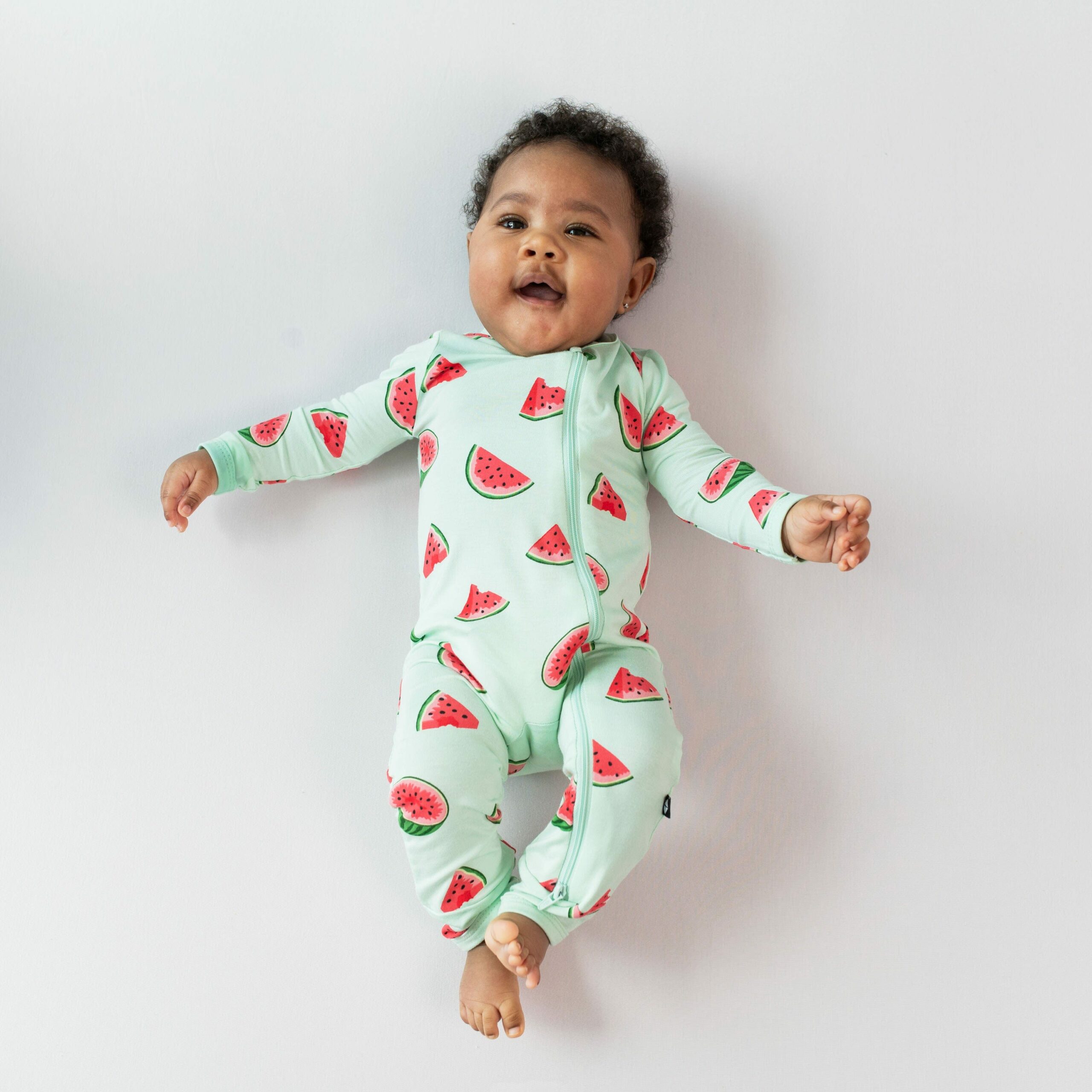 Kyte BABY Zippered Romper in Watermelon