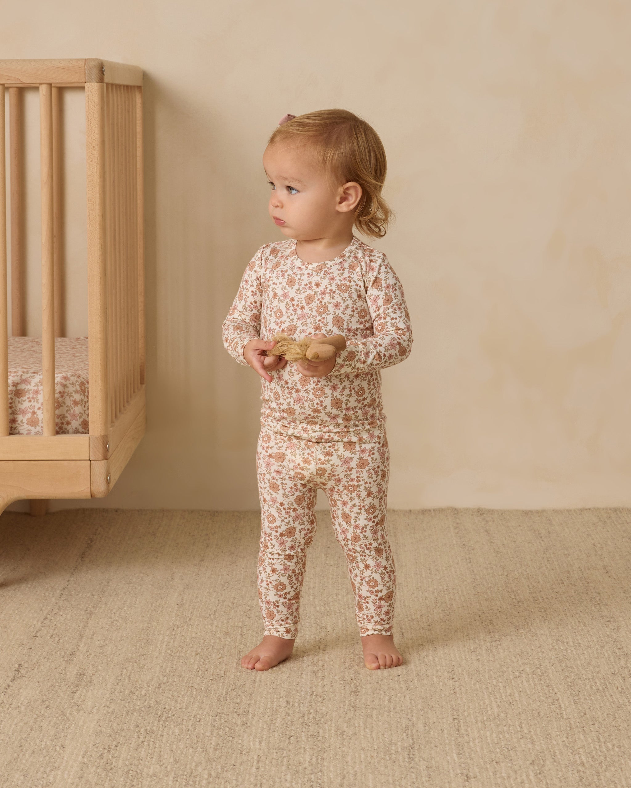 Quincy Mae Bamboo Pajama Set In Bloom
