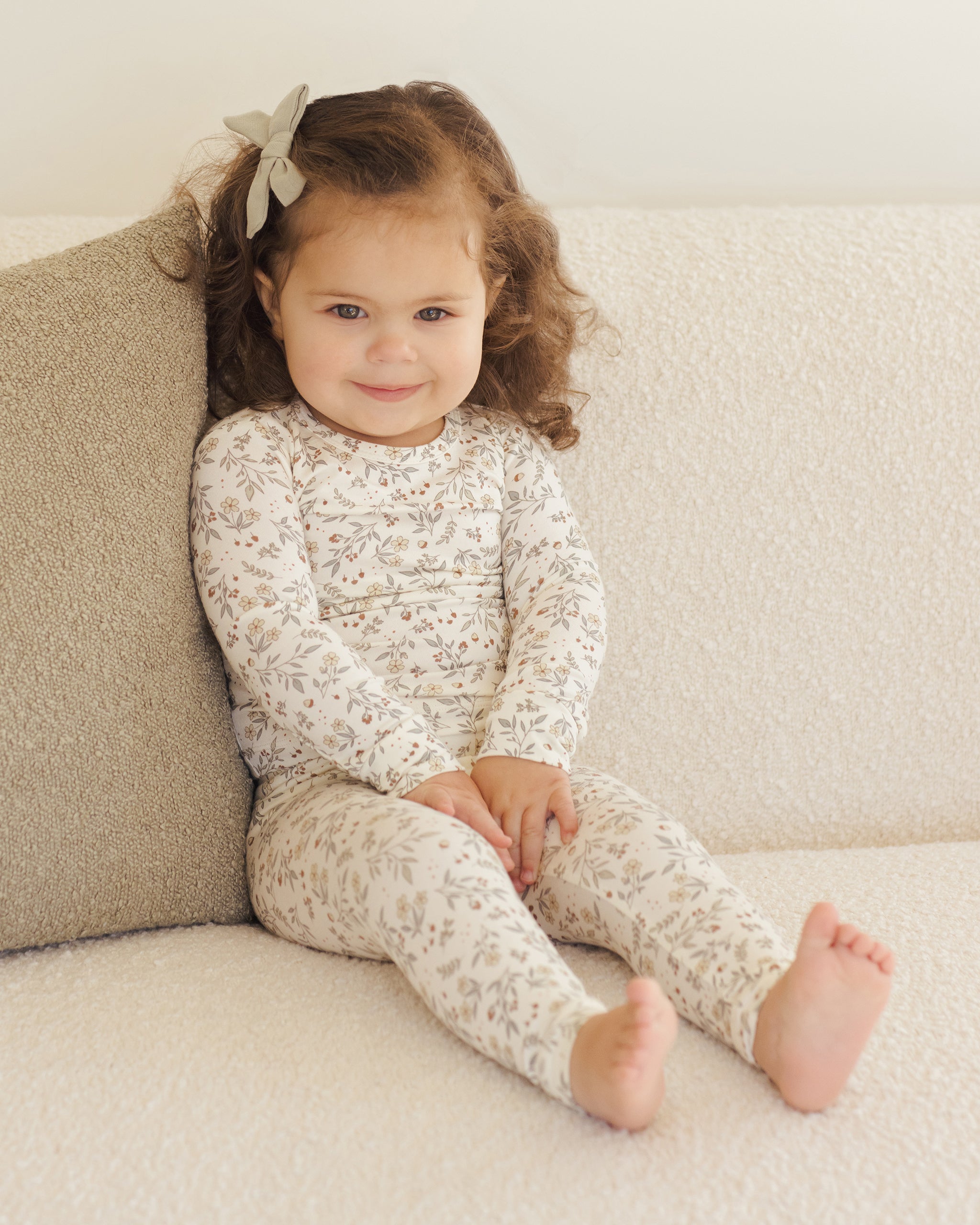 Quincy Mae Bamboo Pajama Set In Woodland