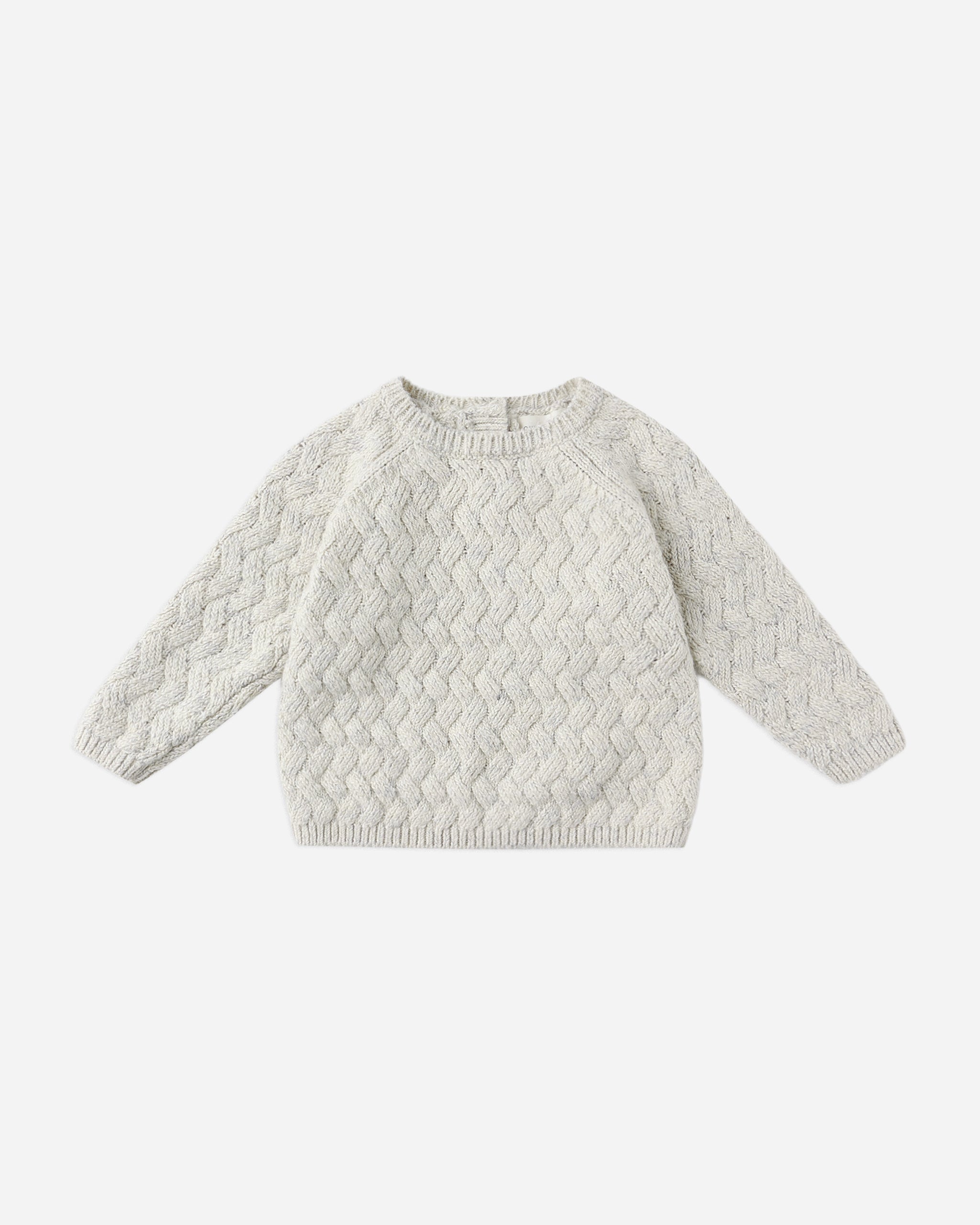 Quincy Mae Knit Sweater In Heathered Blue