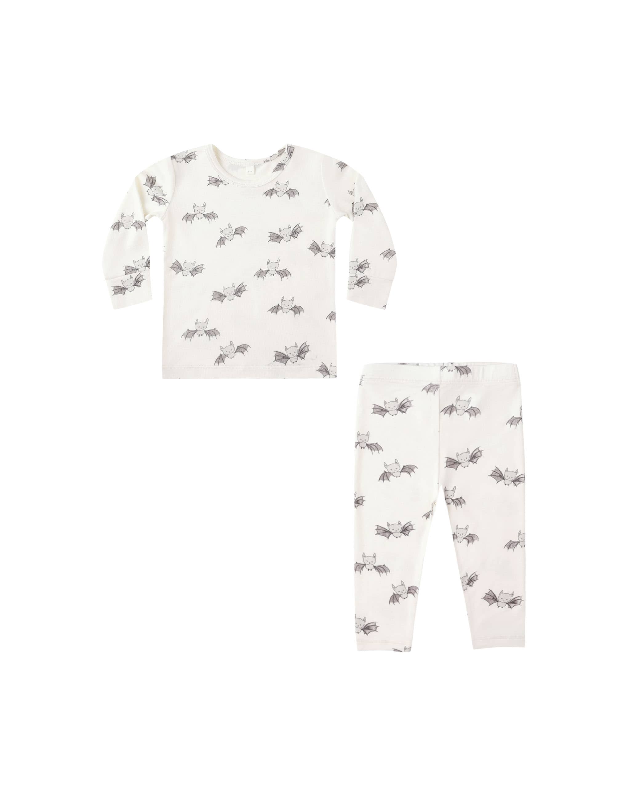 Quincy Mae Bamboo Pajama Set In Bats
