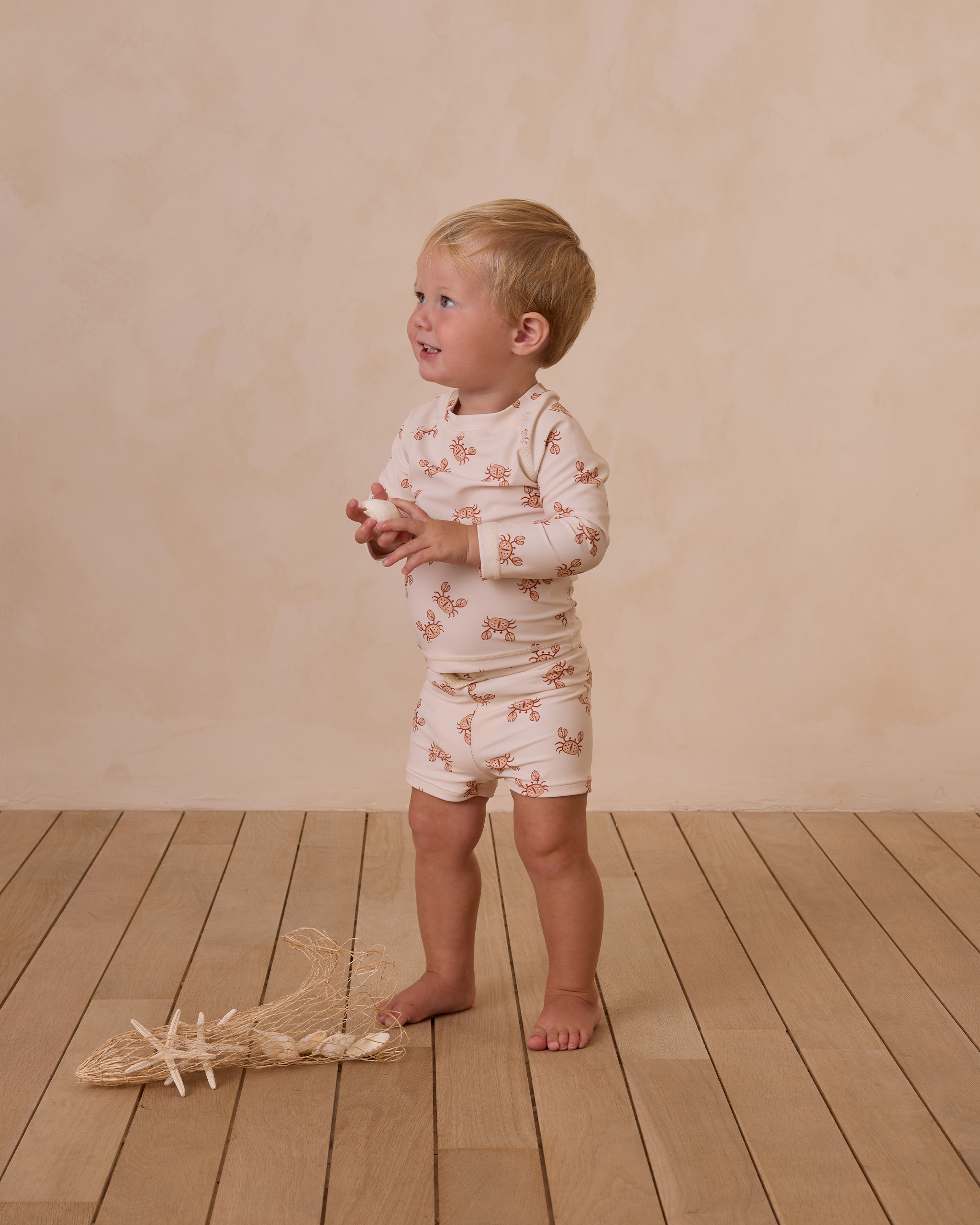 Rylee + Cru Swim Trunk In Crabs