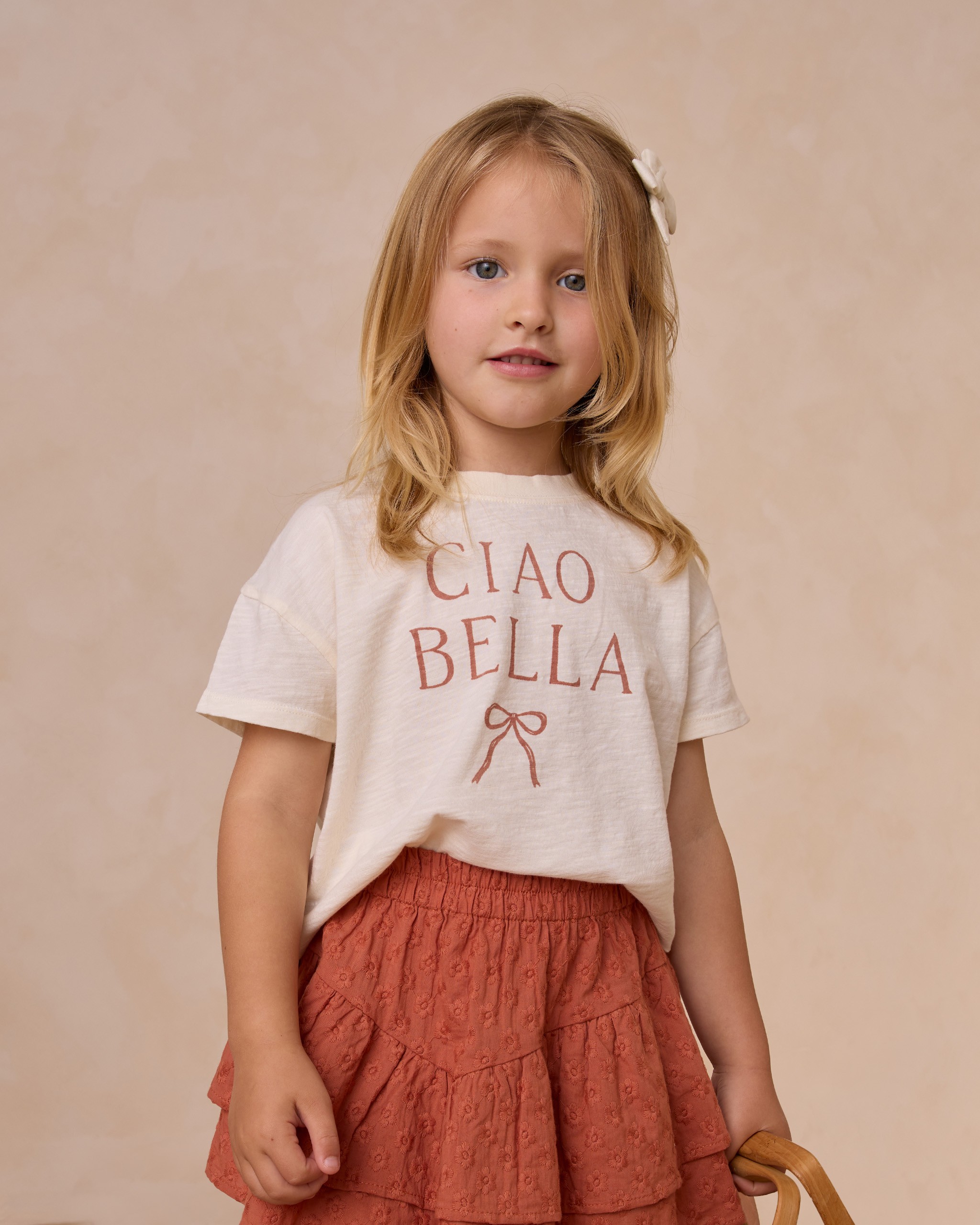 Rylee & Cru Boxy Tee In Ciao Bella