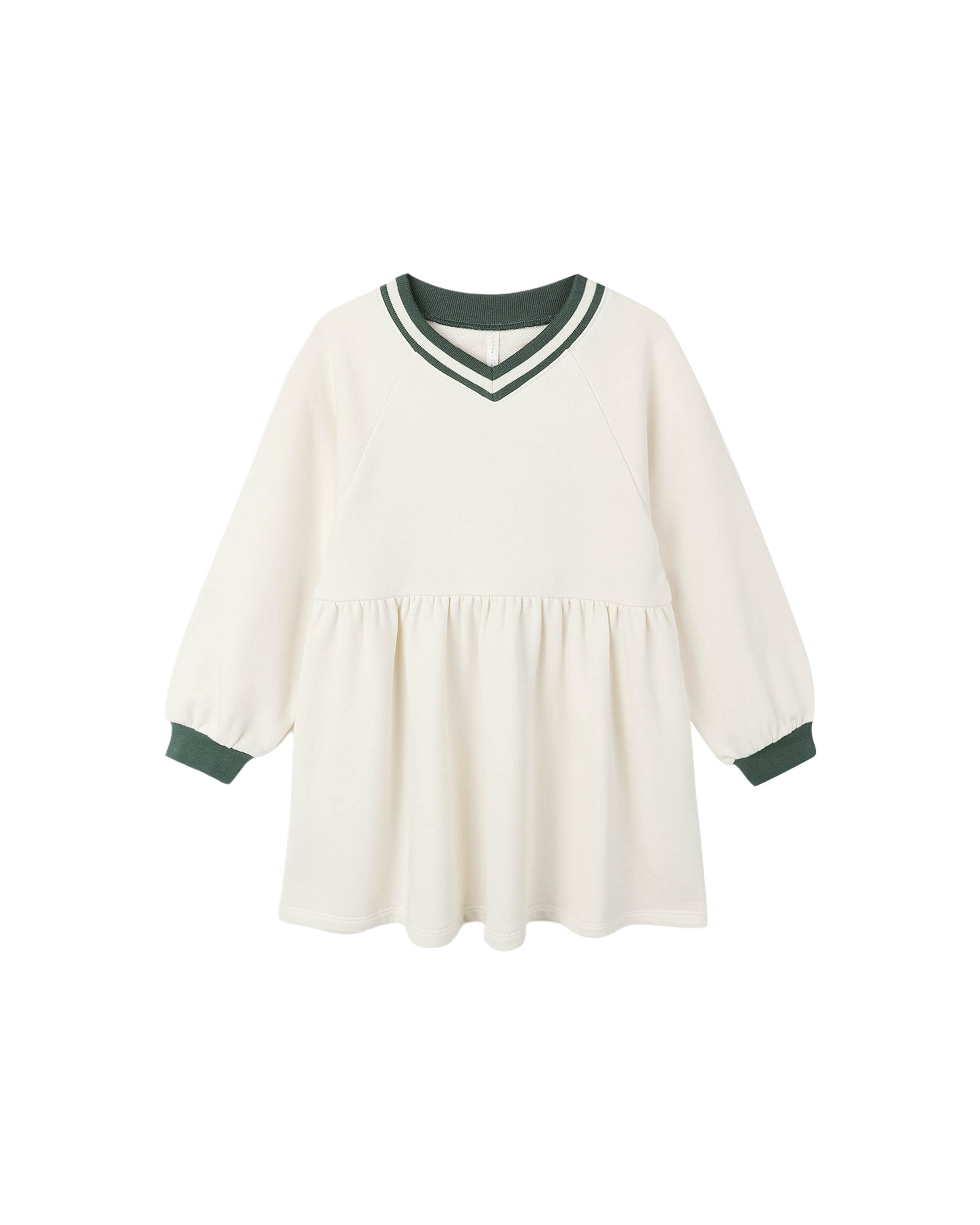 Rylee & Cru Raglan Sweatshirt Dress In Natural