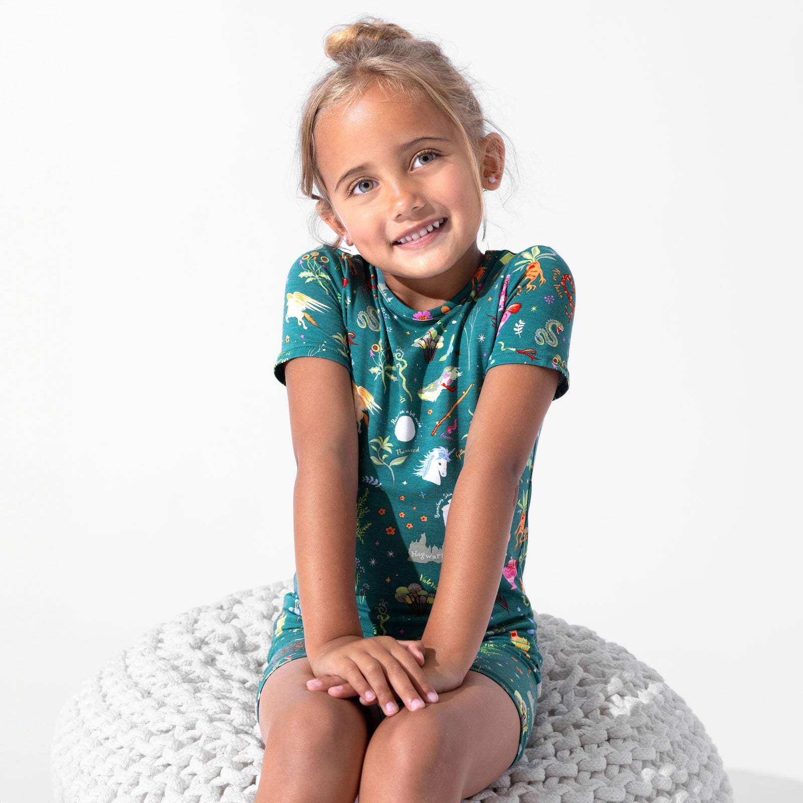 Bellabu Bear Harry Potter Mandrakes & Herbs Bamboo Viscose Pajama Short Set