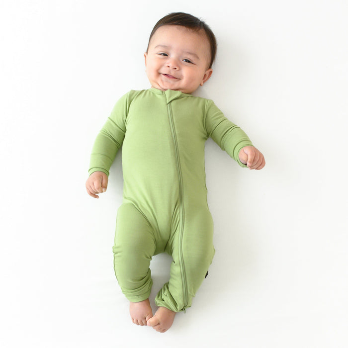 Kyte BABY Zippered Romper in Honu