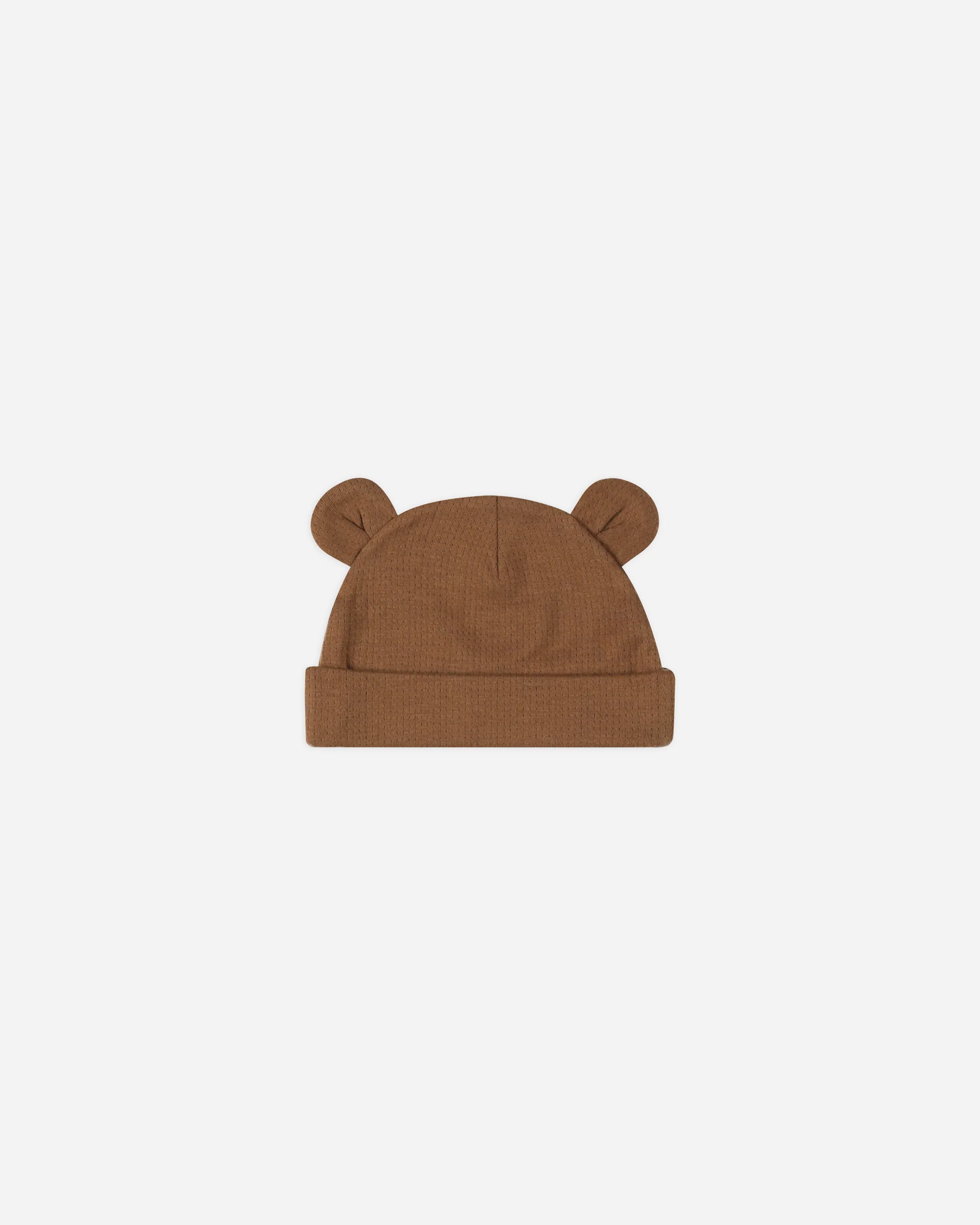 Quincy Mae Baby Bear Beanie In Cinnamon
